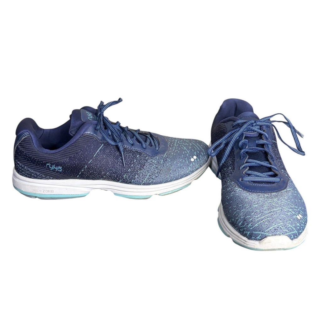 Ryka Blue Dominion Walking Shoes Ombre Lace Up‎ Women's Size 11M